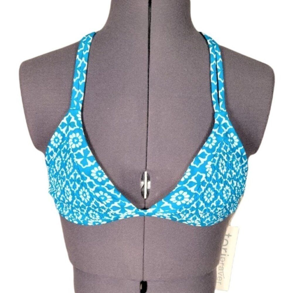 Tori Praver Strappy Triangle Bikini Top Sz XL